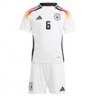 Nemecko Joshua Kimmich #6 Domáci Detský futbalový dres ME 2024 Krátky Rukáv (+ trenírky)